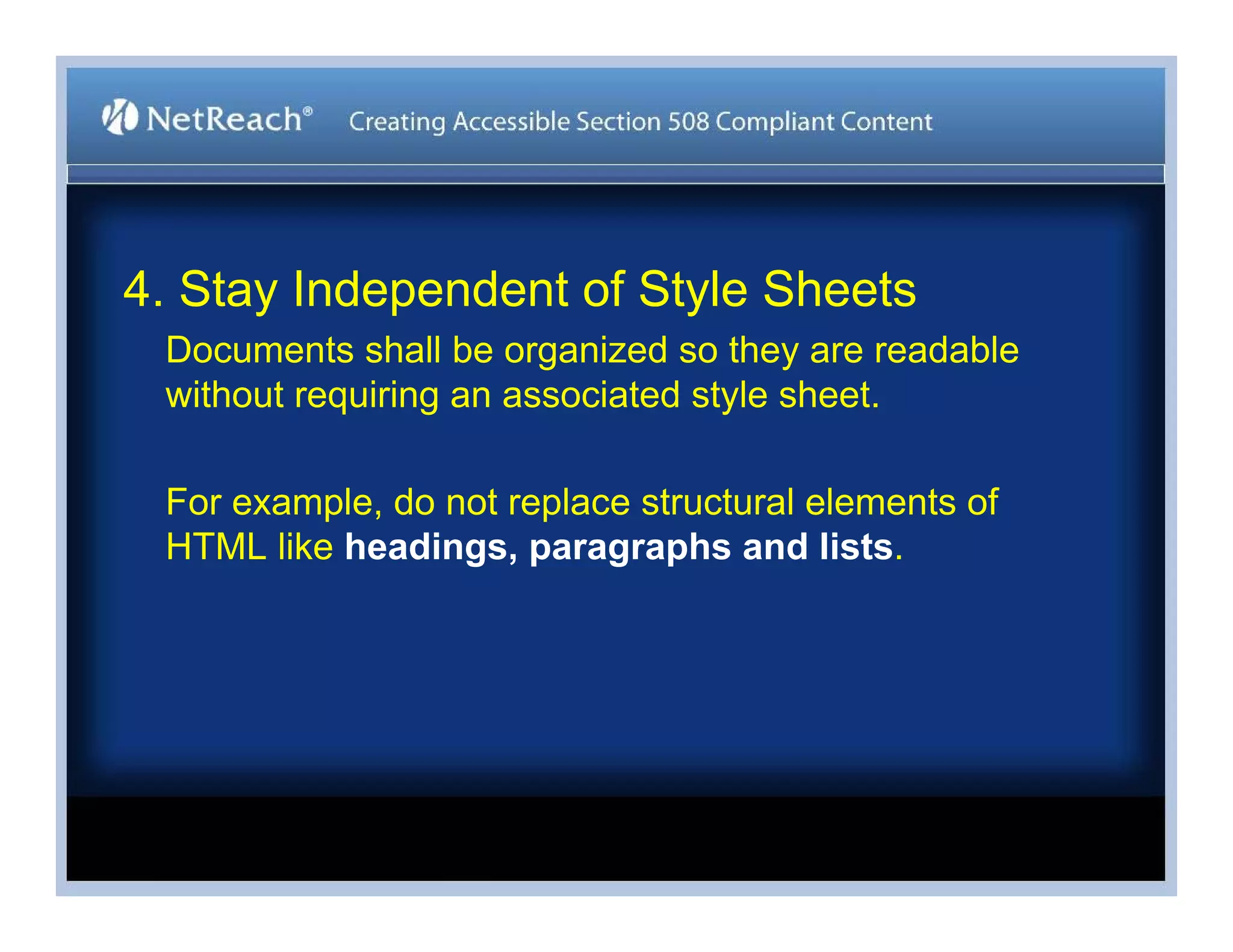 Stephen Bouikidis, Avoiding the Target Trap: Creating Accessible Section 508 Compliant Content