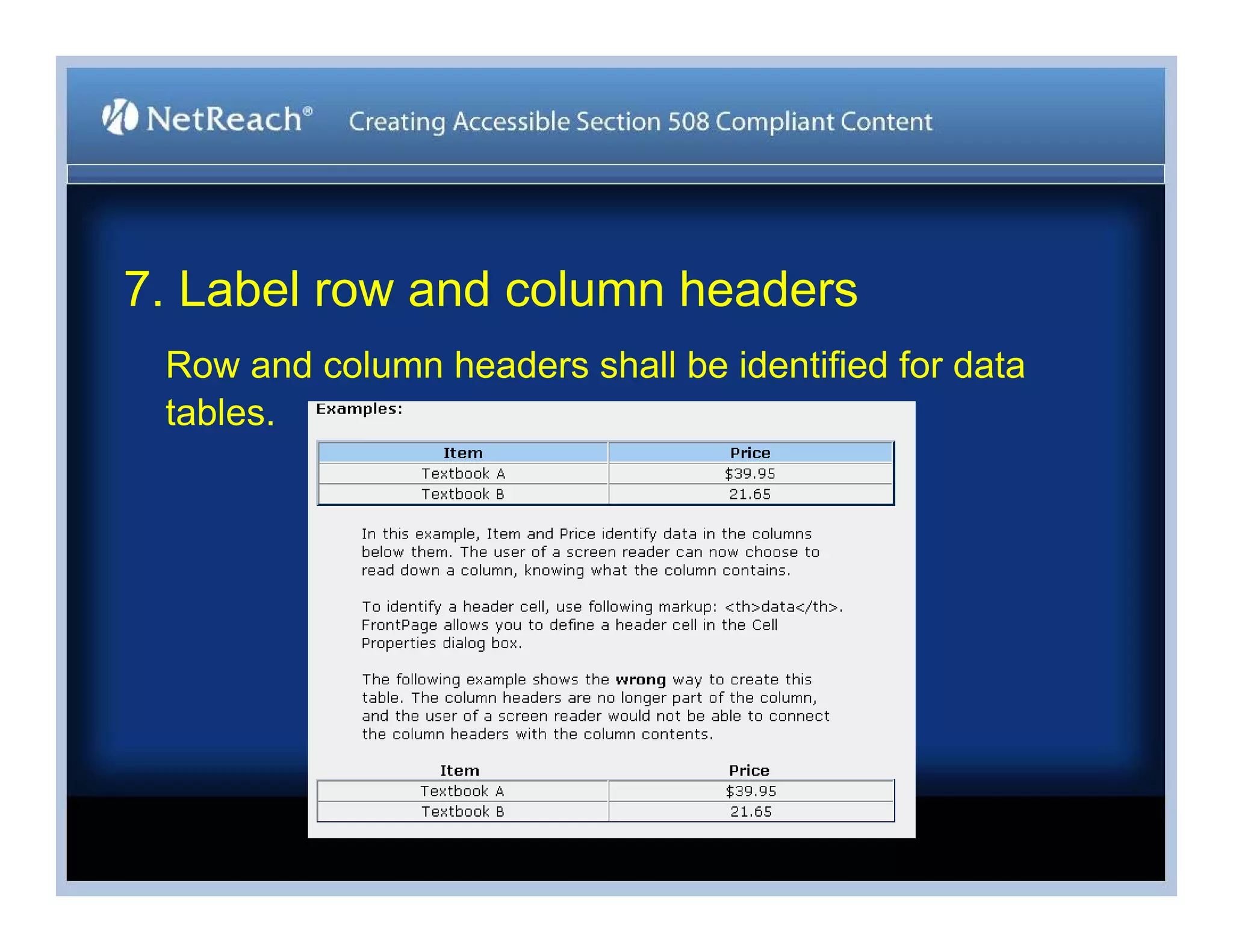 Stephen Bouikidis, Avoiding the Target Trap: Creating Accessible Section 508 Compliant Content