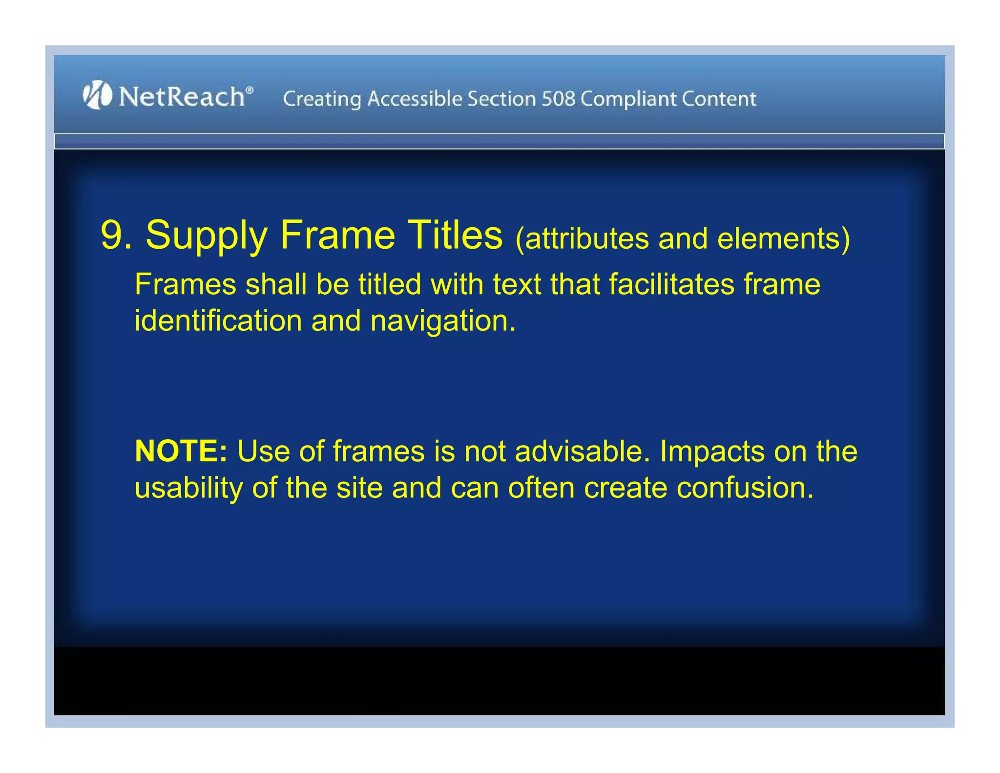 Stephen Bouikidis, Avoiding the Target Trap: Creating Accessible Section 508 Compliant Content
