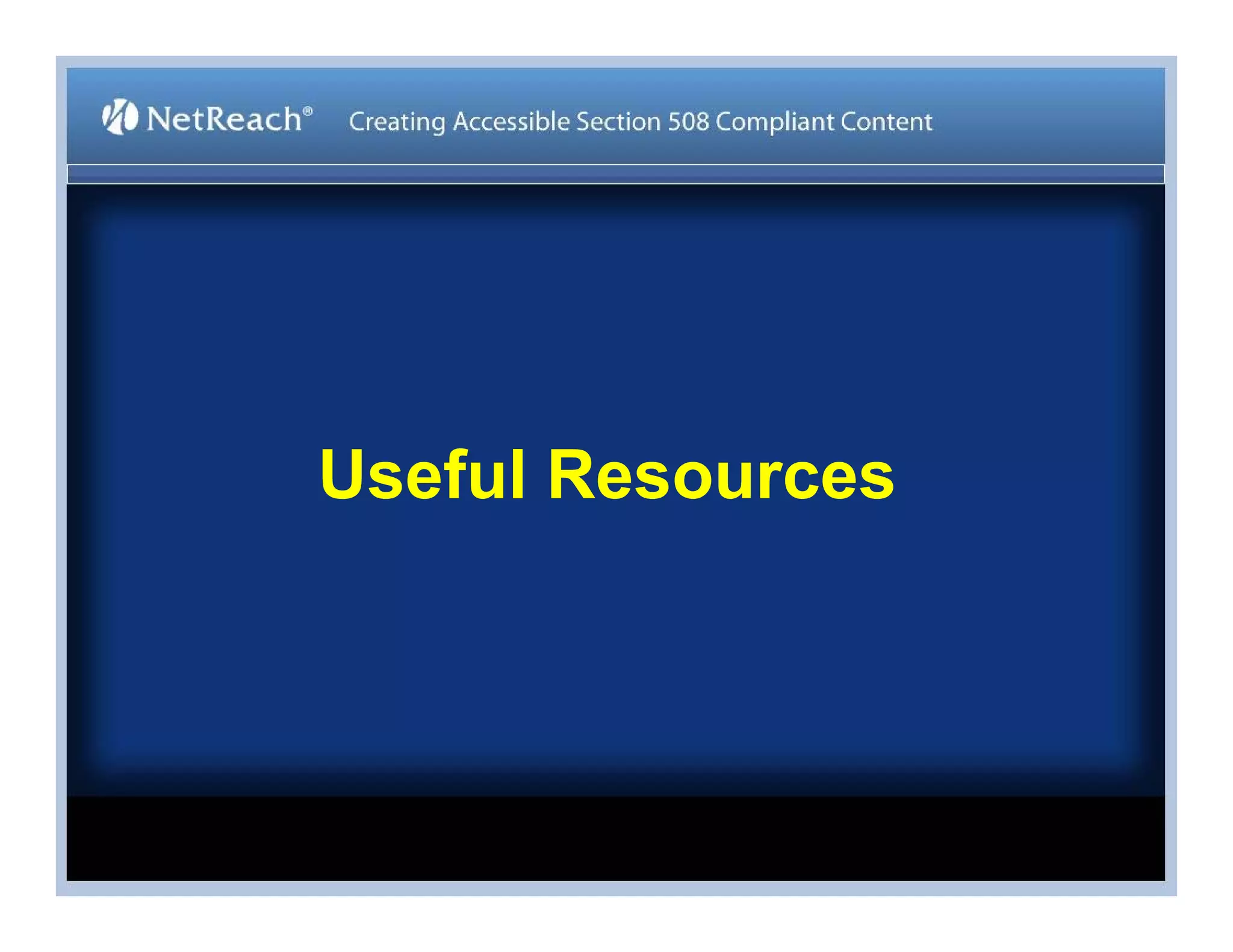 Stephen Bouikidis, Avoiding the Target Trap: Creating Accessible Section 508 Compliant Content