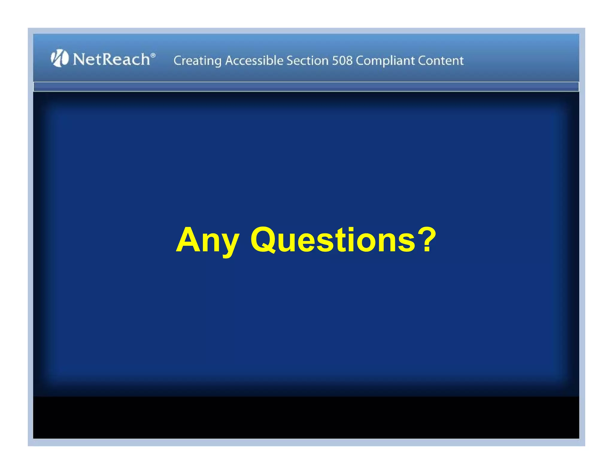 Stephen Bouikidis, Avoiding the Target Trap: Creating Accessible Section 508 Compliant Content