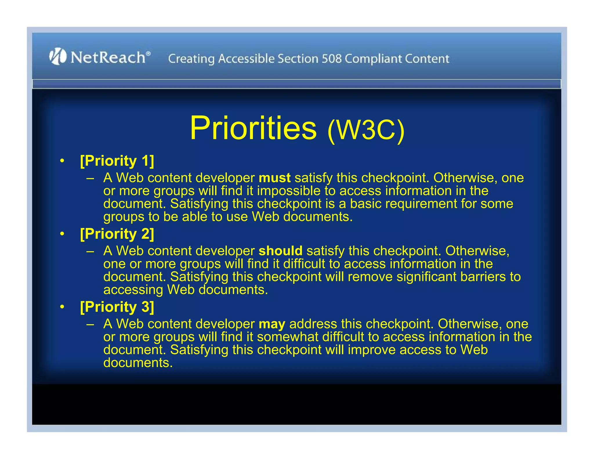 Stephen Bouikidis, Avoiding the Target Trap: Creating Accessible Section 508 Compliant Content