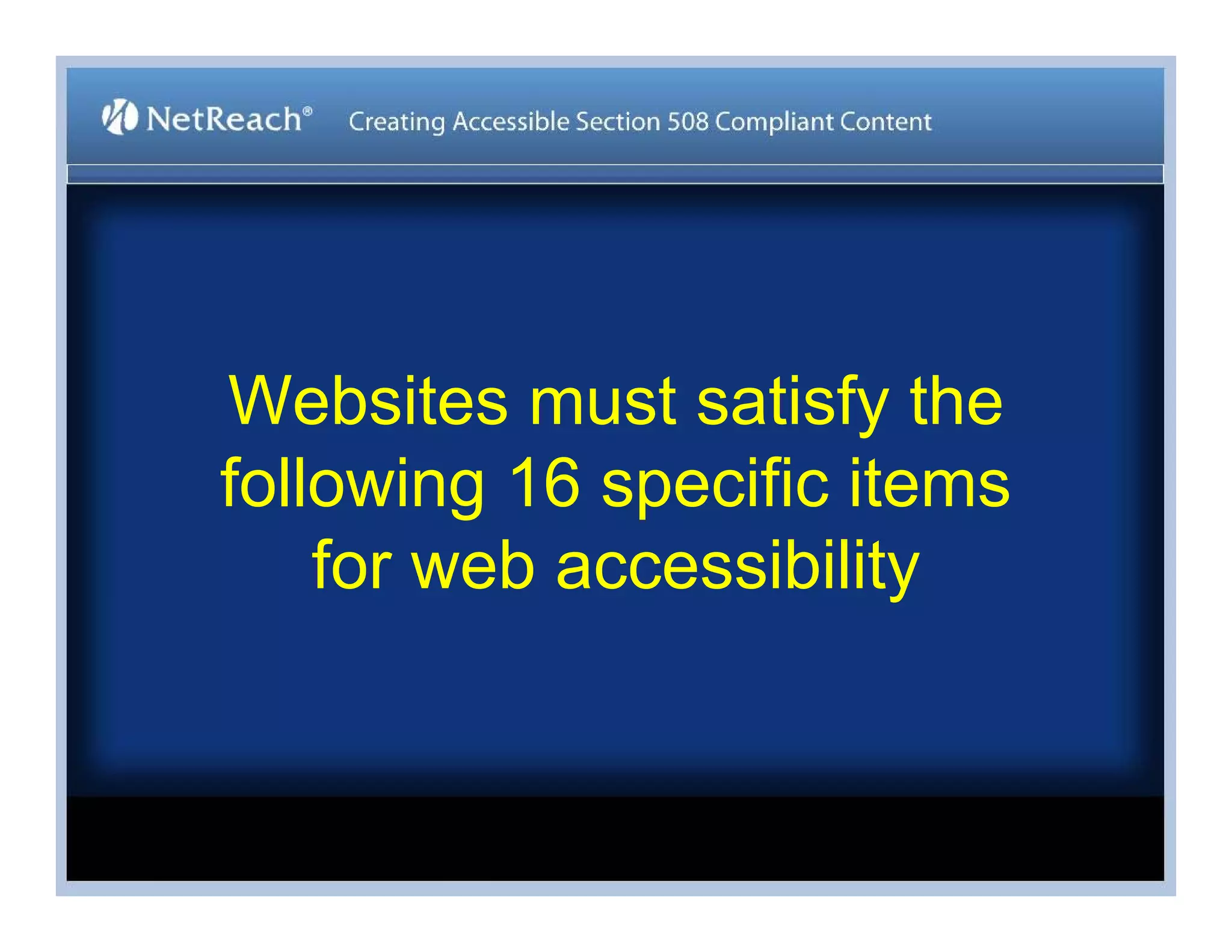 Stephen Bouikidis, Avoiding the Target Trap: Creating Accessible Section 508 Compliant Content