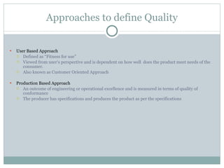 Spec Approach Stephen.Gershen.Quality | PPT