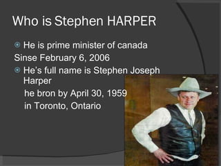 Stephen Harper | PPT