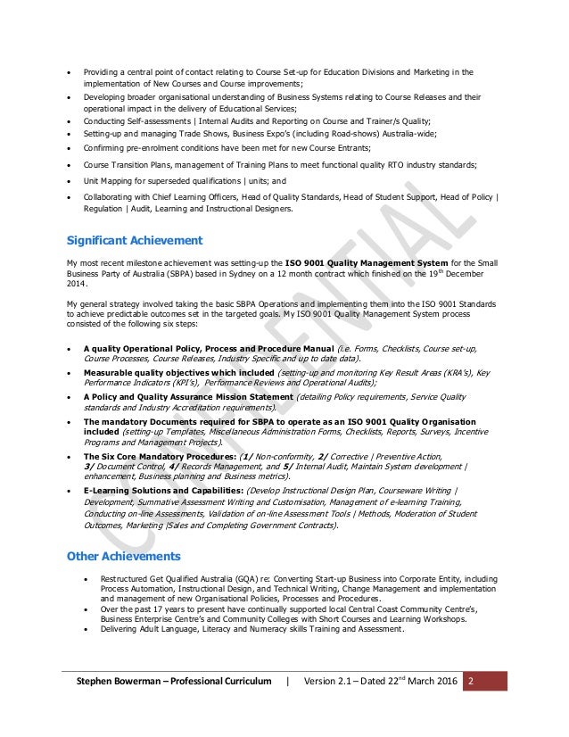 learning and development resume samples