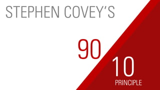 90
PRINCIPLE
10
STEPHEN COVEY’S
 