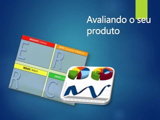 Avaliando o seu
produto
 