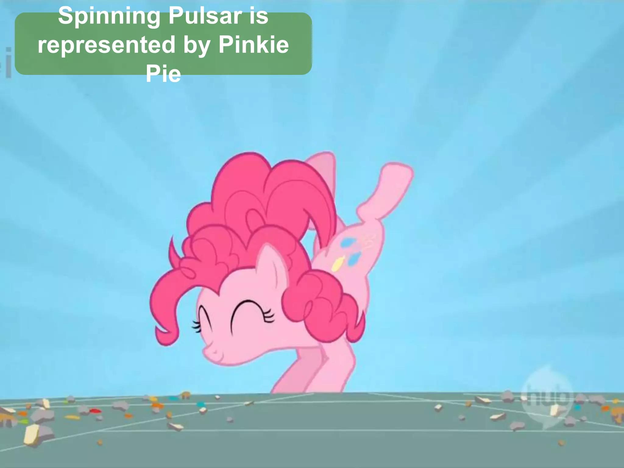 Spinning Pulsar is represented by Pinkie Pie