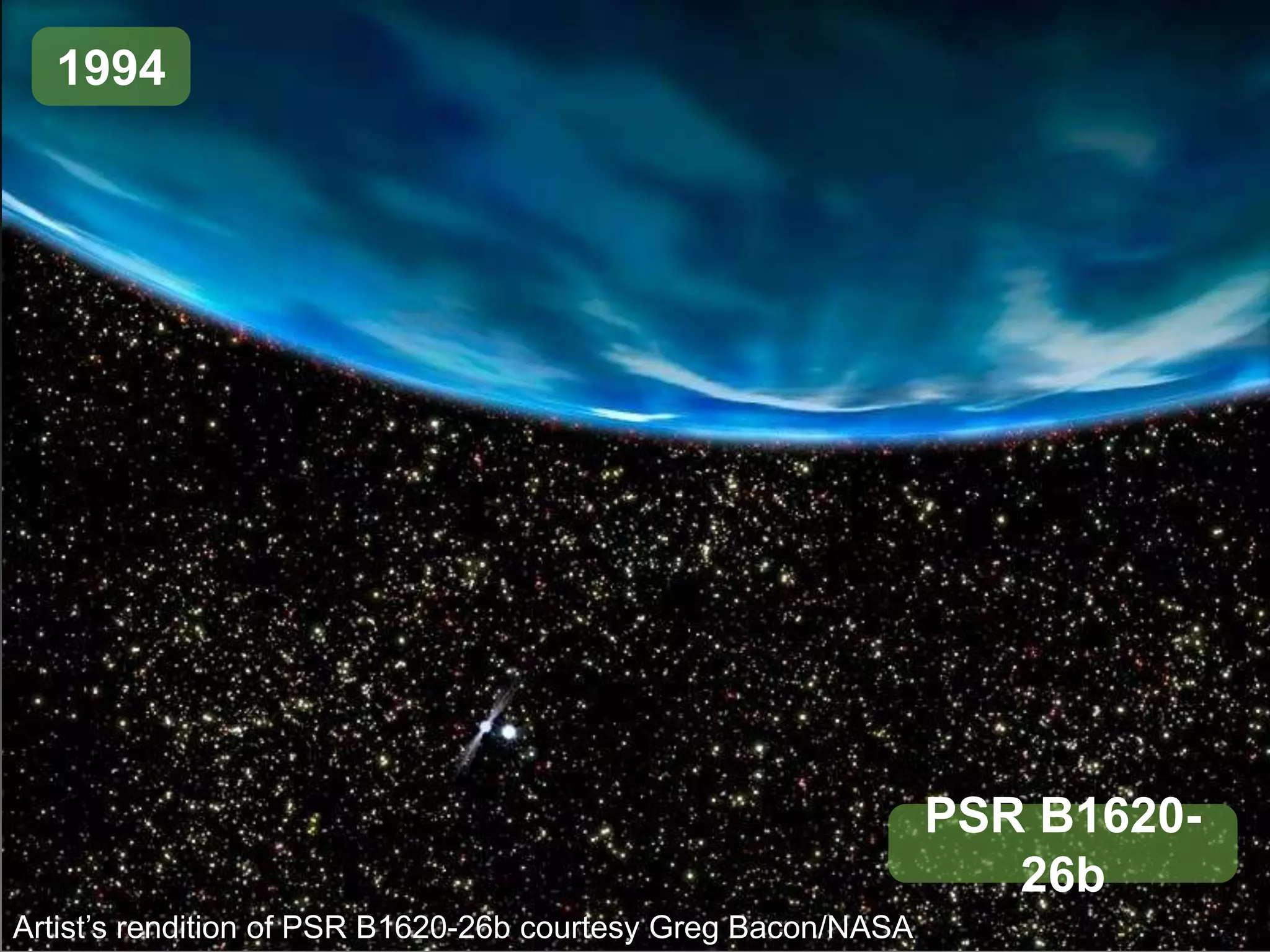 1994PSR B1620-26bArtist’s rendition of PSR B1620-26b courtesy Greg Bacon/NASA