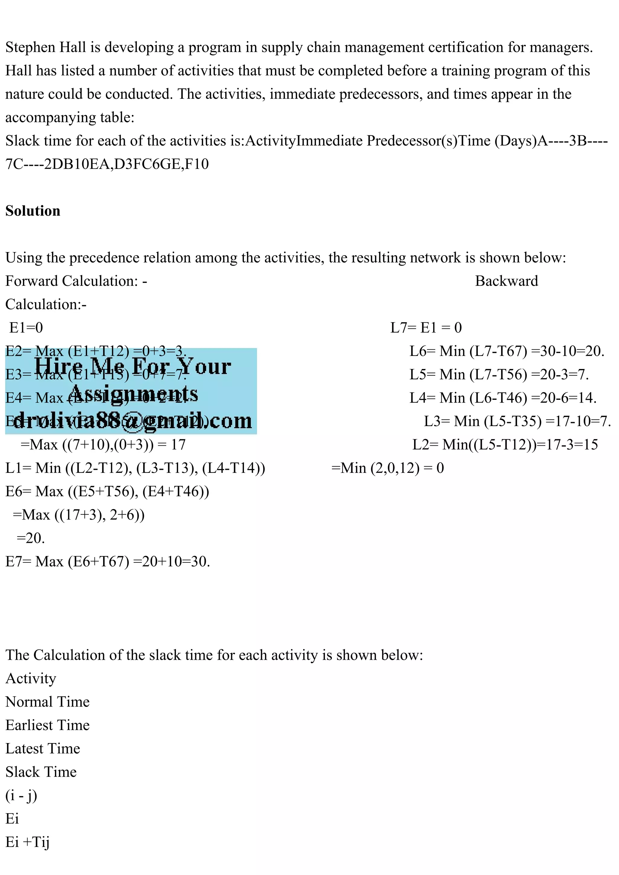 Stephen Hall is developing a program in supply chain management cert.pdf