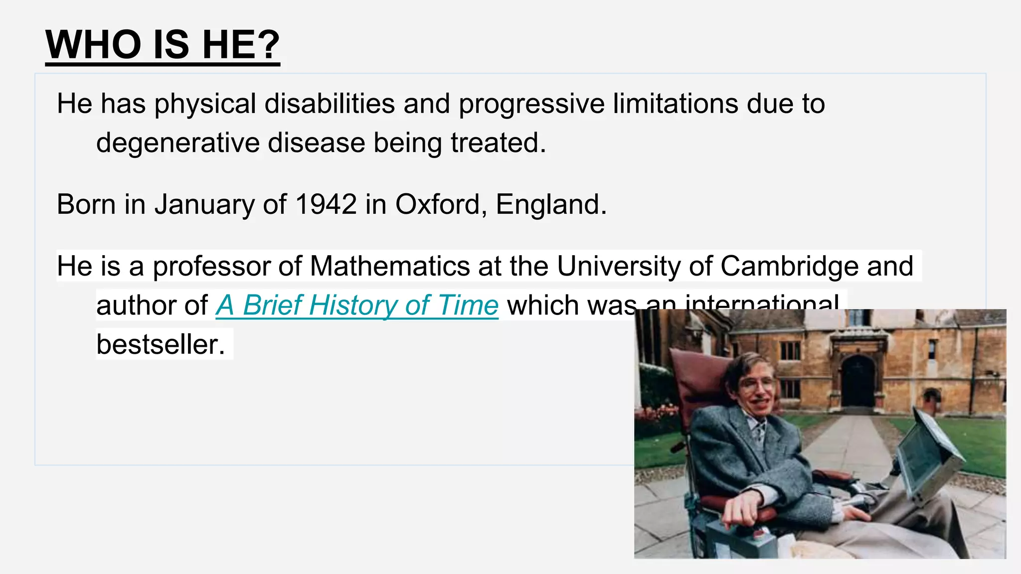 Stephen hawking | PPTX