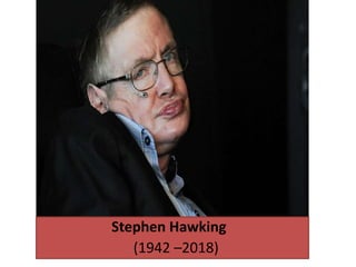 Stephen Hawking
(1942 –2018)
 