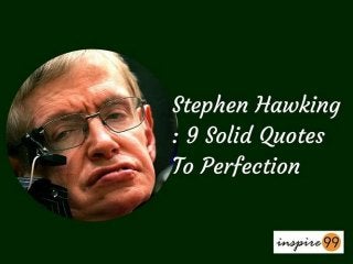 Stephen hawking   9 solid quotes to perfection