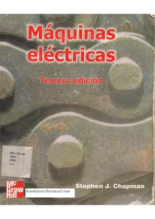 Stephen j chapman maquinas electricas 3ed en español