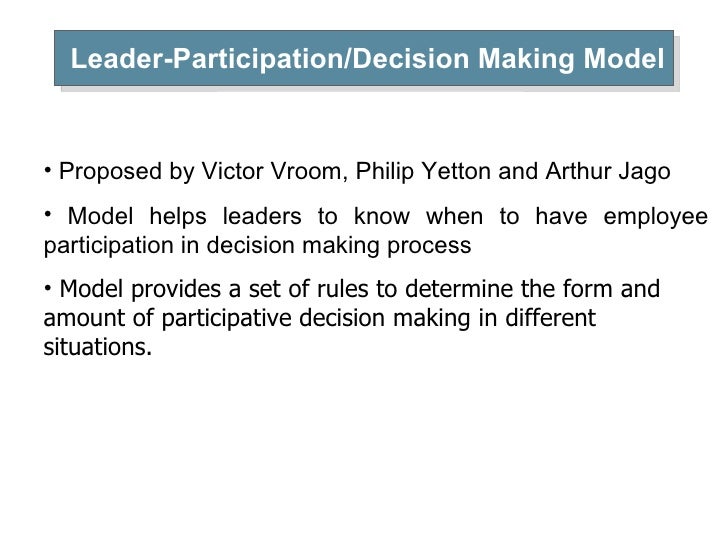 stephen leadership leader participation model