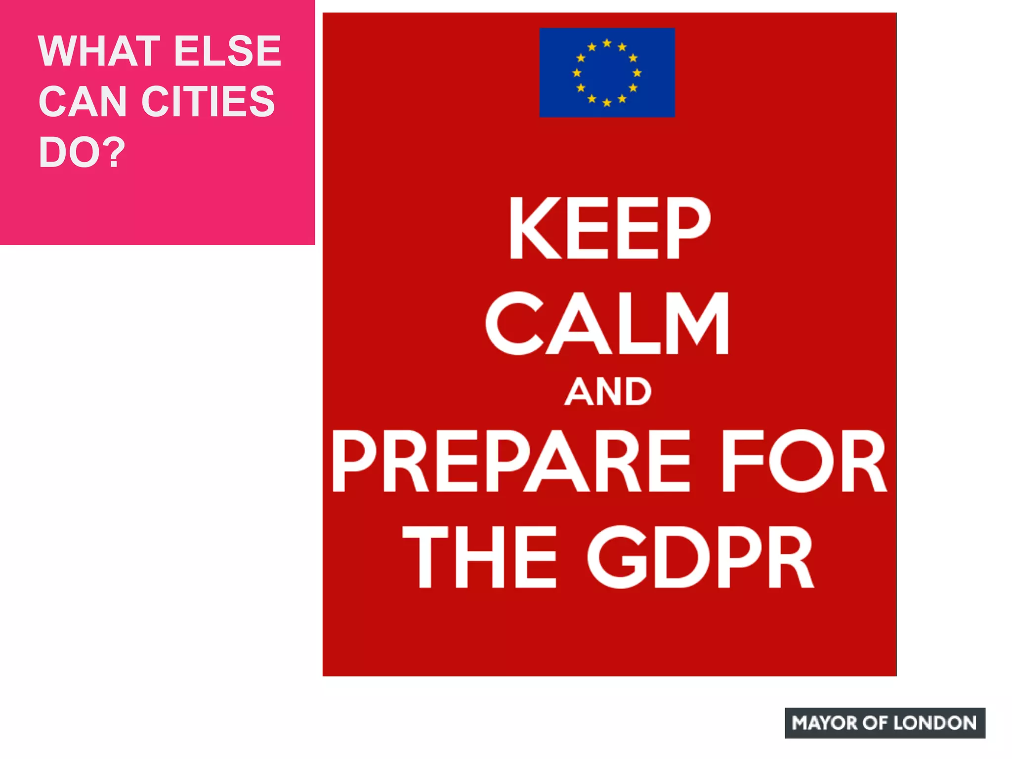 WHAT ELSE
CAN CITIES
DO?
 