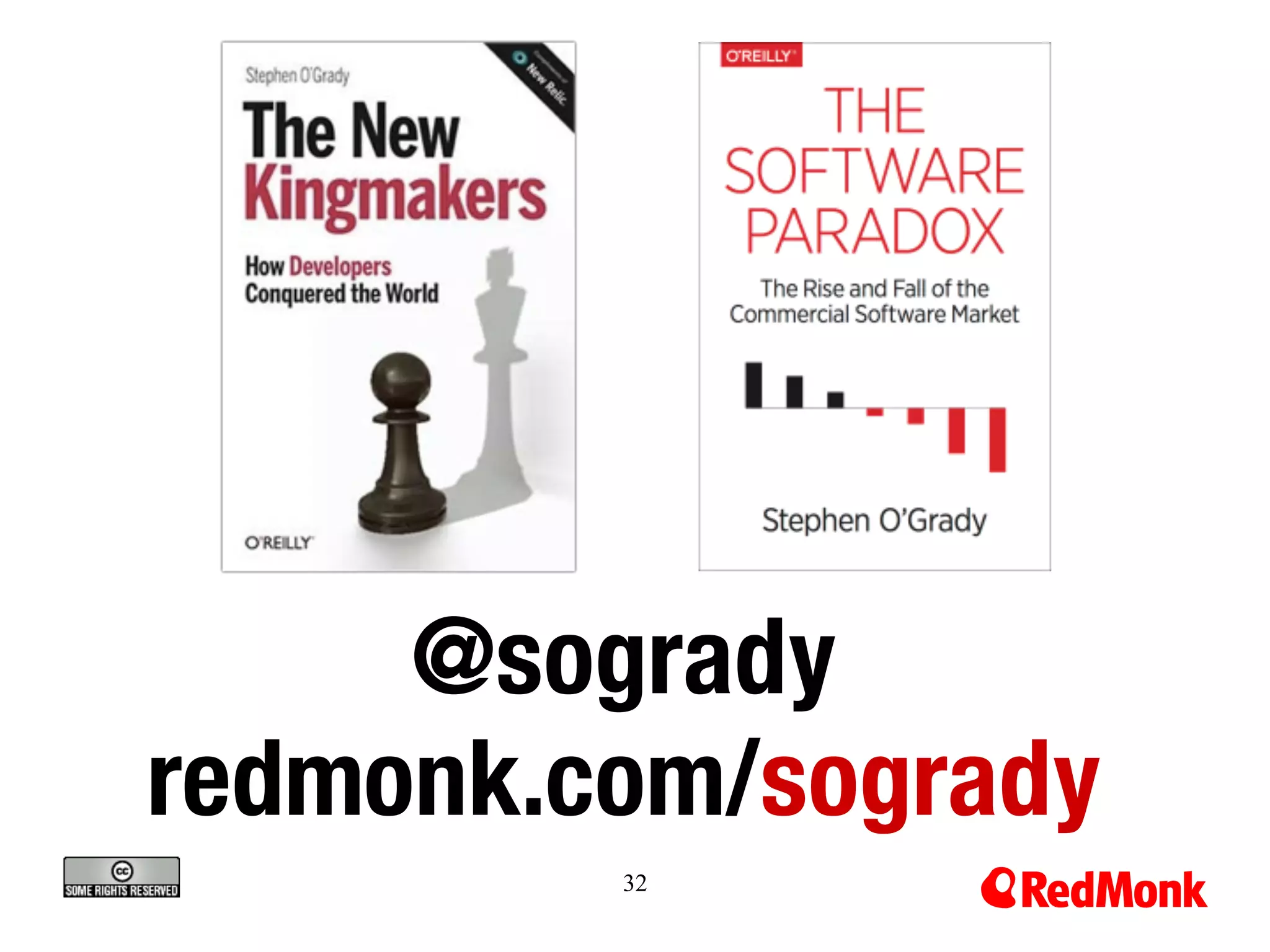 32
@sogrady
redmonk.com/sogrady
 