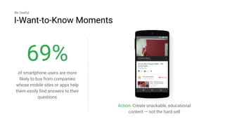Google's guide to Micro Moments: Winning the moments that matter