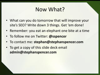Stephan Spencer - SMX Advanced: Rich Snippets, Schema & Microformats