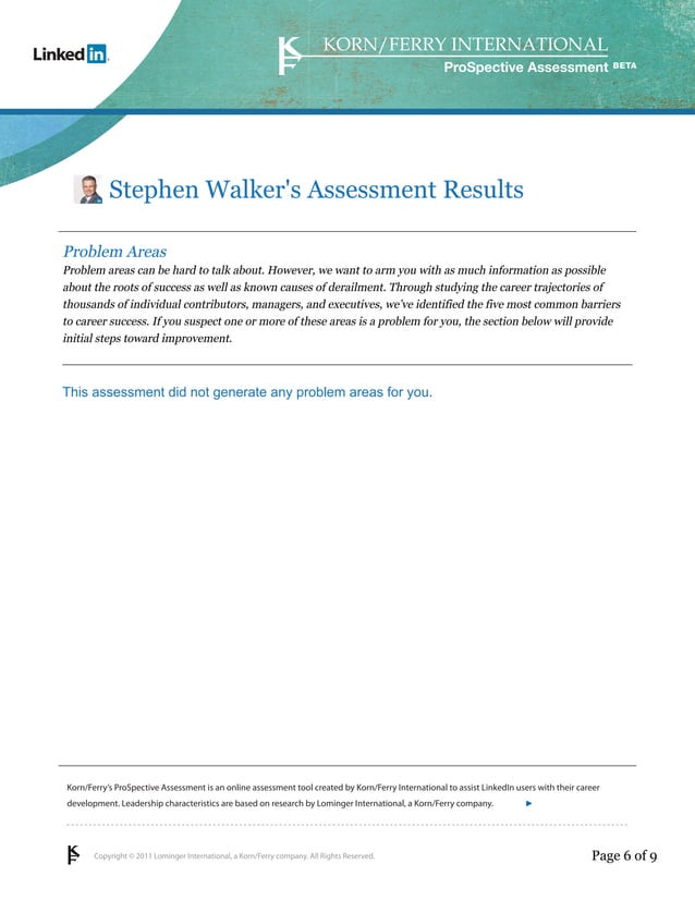 Korn/Ferry Assessment | PDF