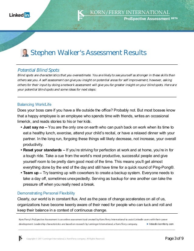 Korn/Ferry Assessment