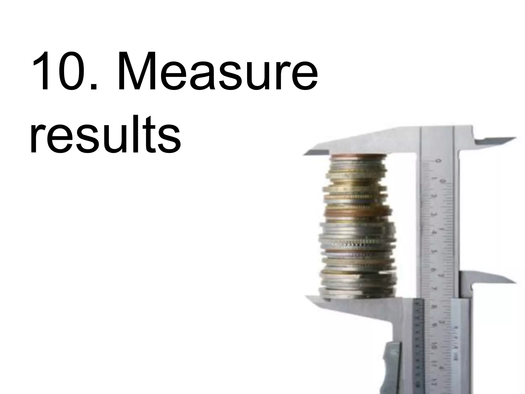 10. Measure results