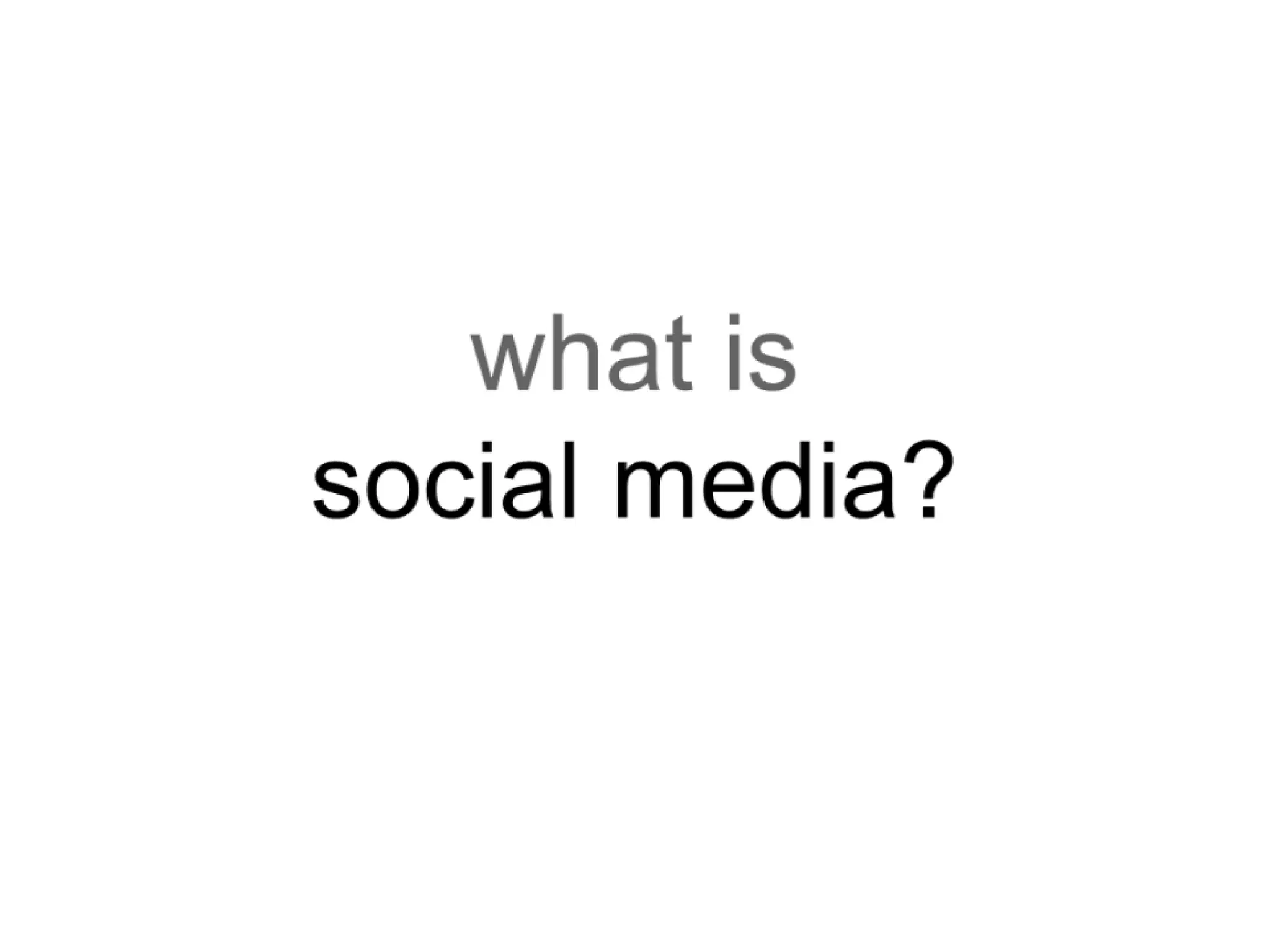 what is social media?