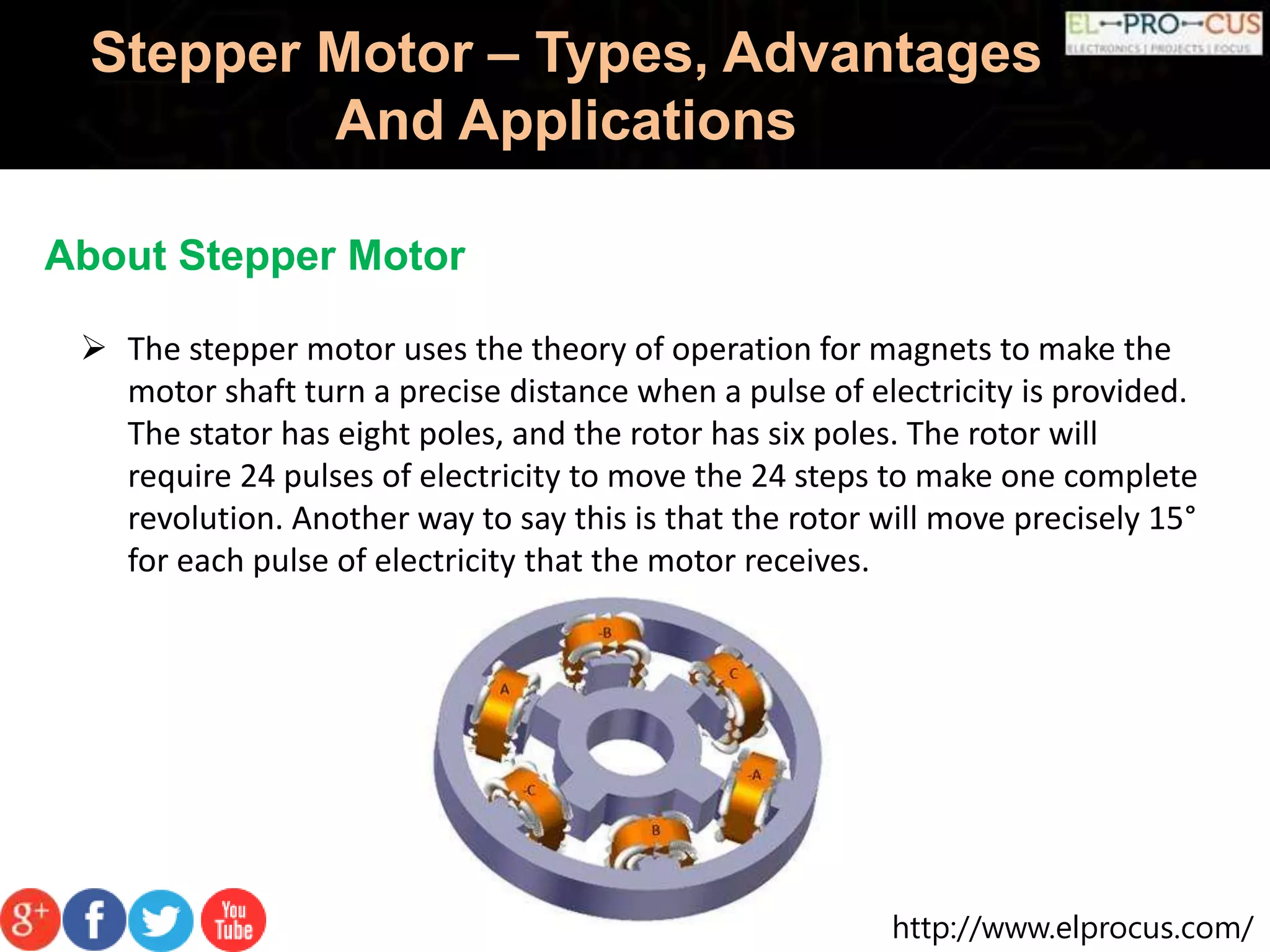 Stepper Motor Types, Advantages And Applications | PPTX