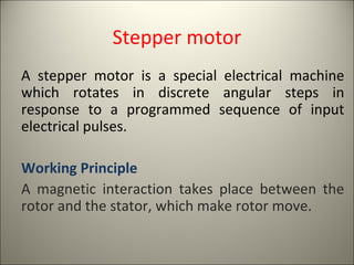 Stepper motor | PPT