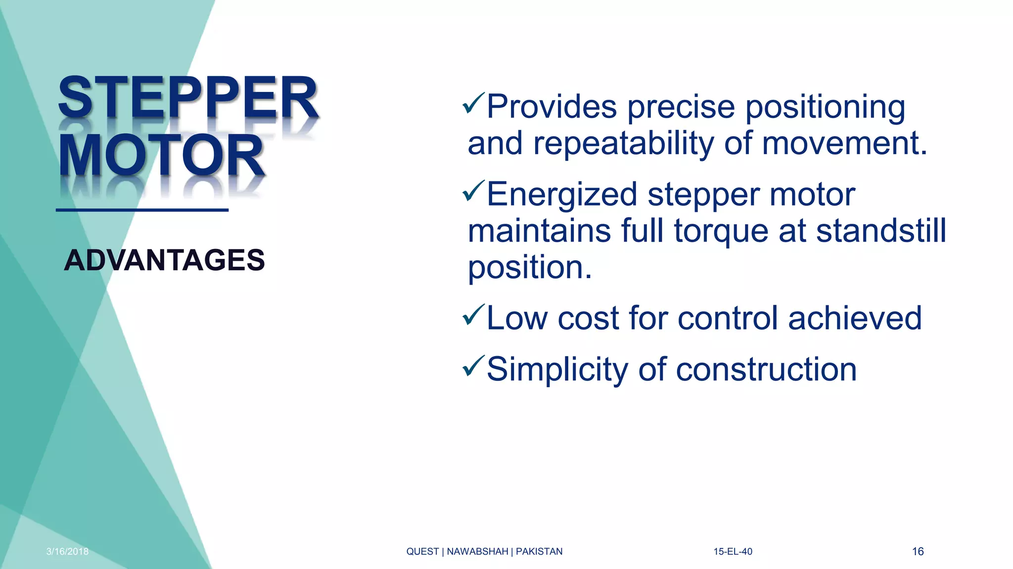 Stepper motor | PPTX