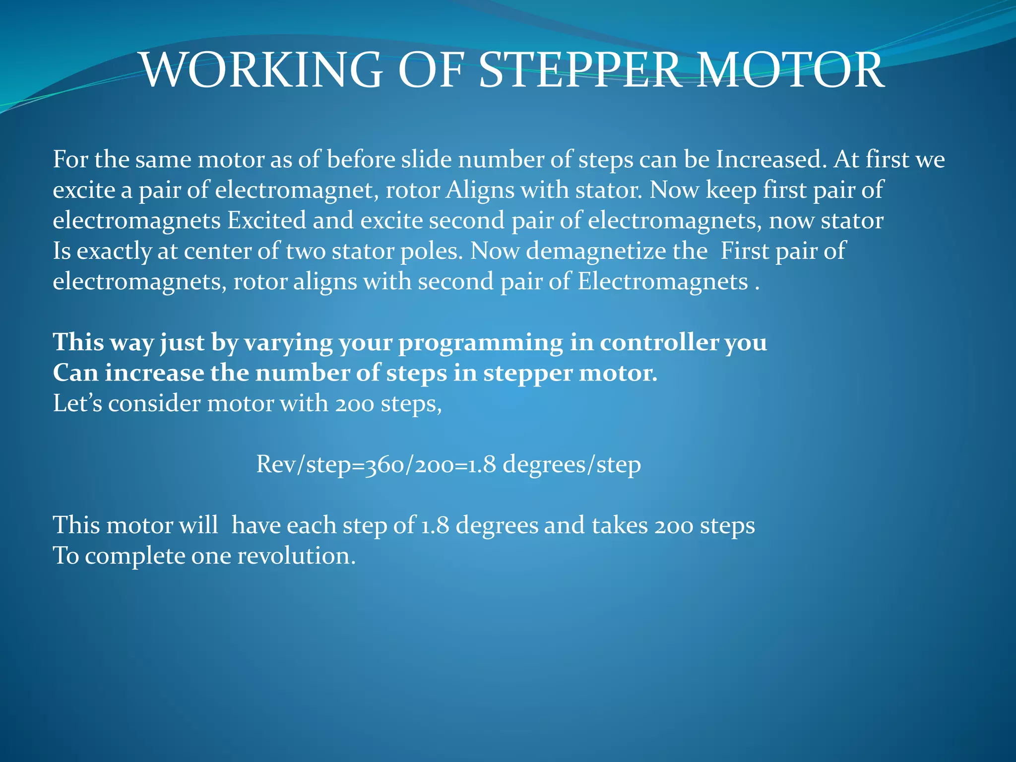 Stepper motor | PPTX
