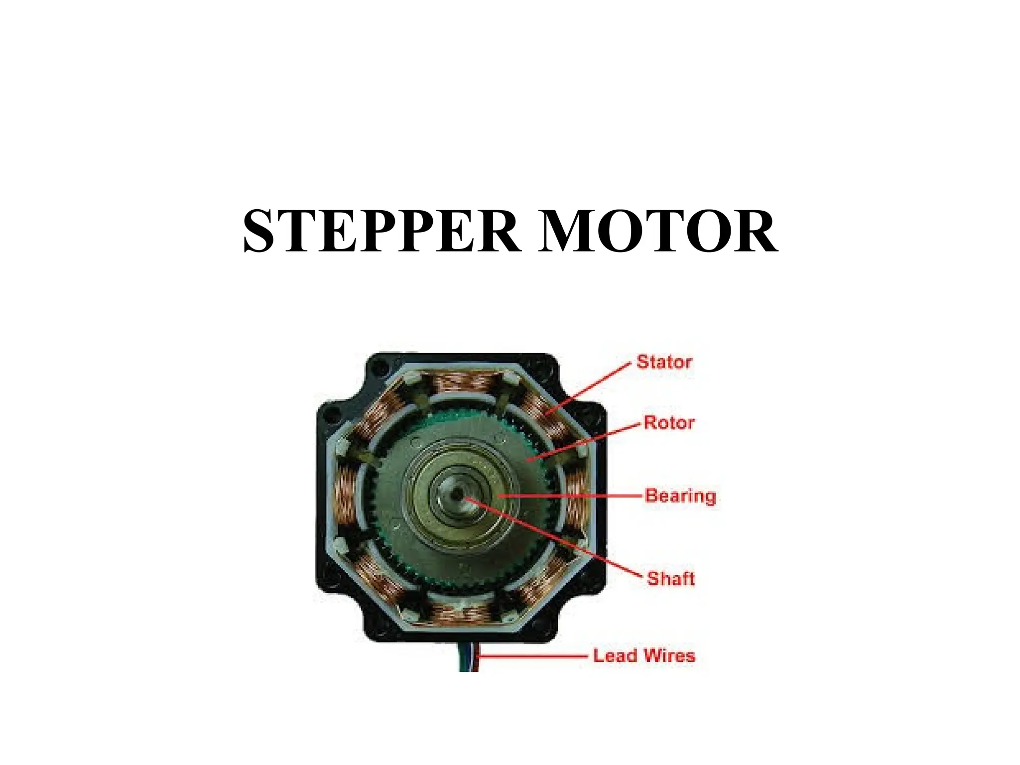 Stepper Motor details operations and working principle | PPTX