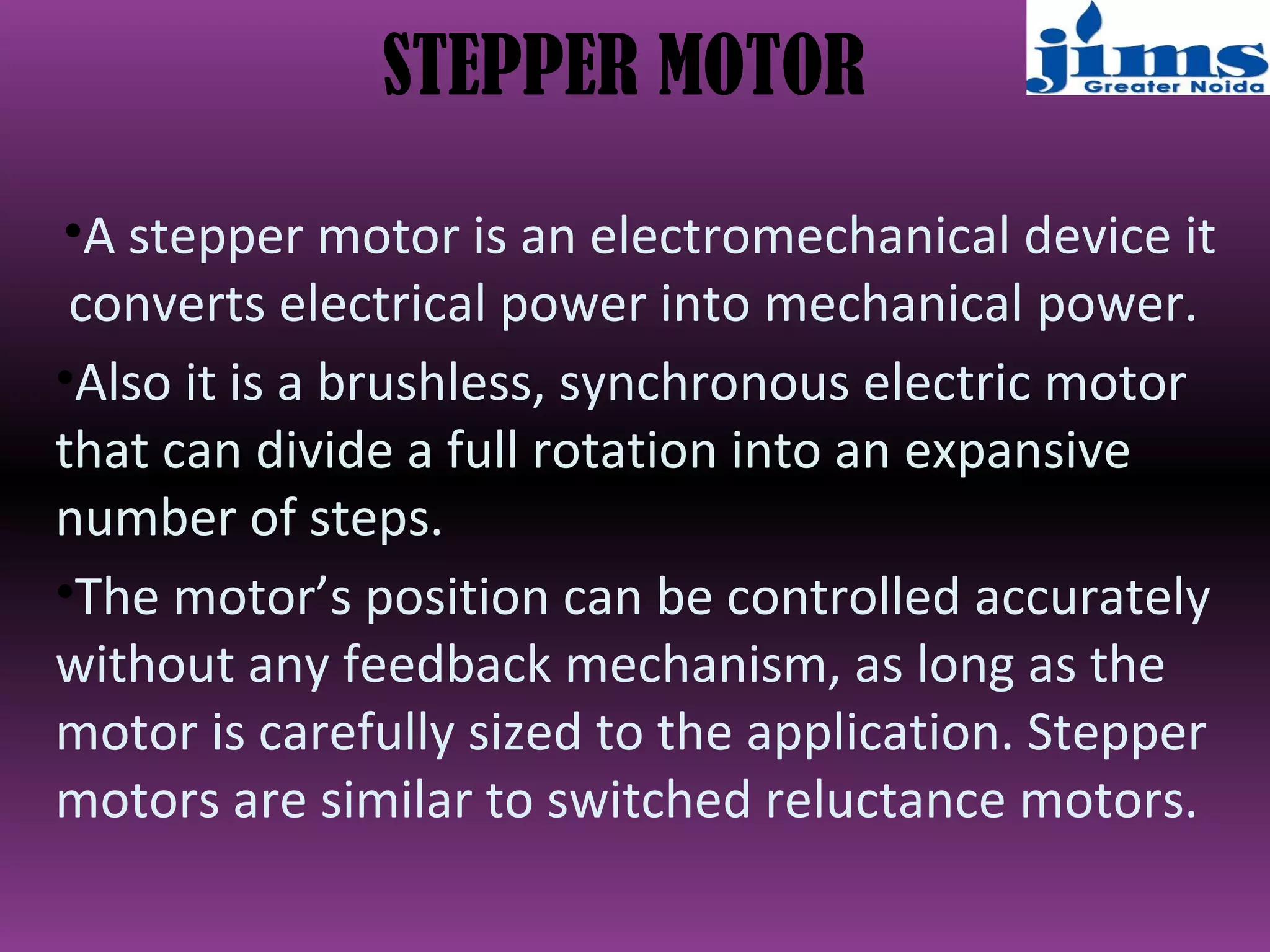 Stepper motor | PPT