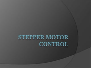 Stepper Motor Control | PDF