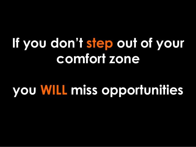 Stepping Outside Your Comfort Zone Self Promo Sales
