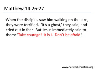 Stepping up (matthew 14 22 33) | PPTX