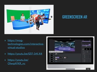 ▸ https://mog-
technologies.com/interactive-
virtual-studios
▸ https://youtu.be/IZI7-3rK-X4
▸ https://youtu.be/
OlwqAYKR_n...