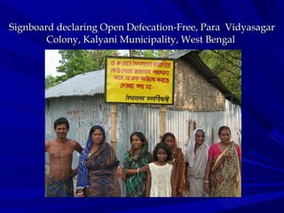 Signboard declaring Open Defecation-Free, Para  Vidyasagar Colony, Kalyani Municipality, West Bengal  