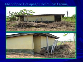 Abandoned Collapsed Communal Latrine 