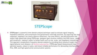 Stepscope STEPScope Time-Domain Signal Analysis - Bitwise | PPTX