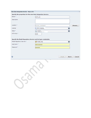 Steps creating data_integration_services