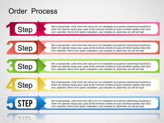 Steps Diagram for PowerPoint by PoweredTemplate.com