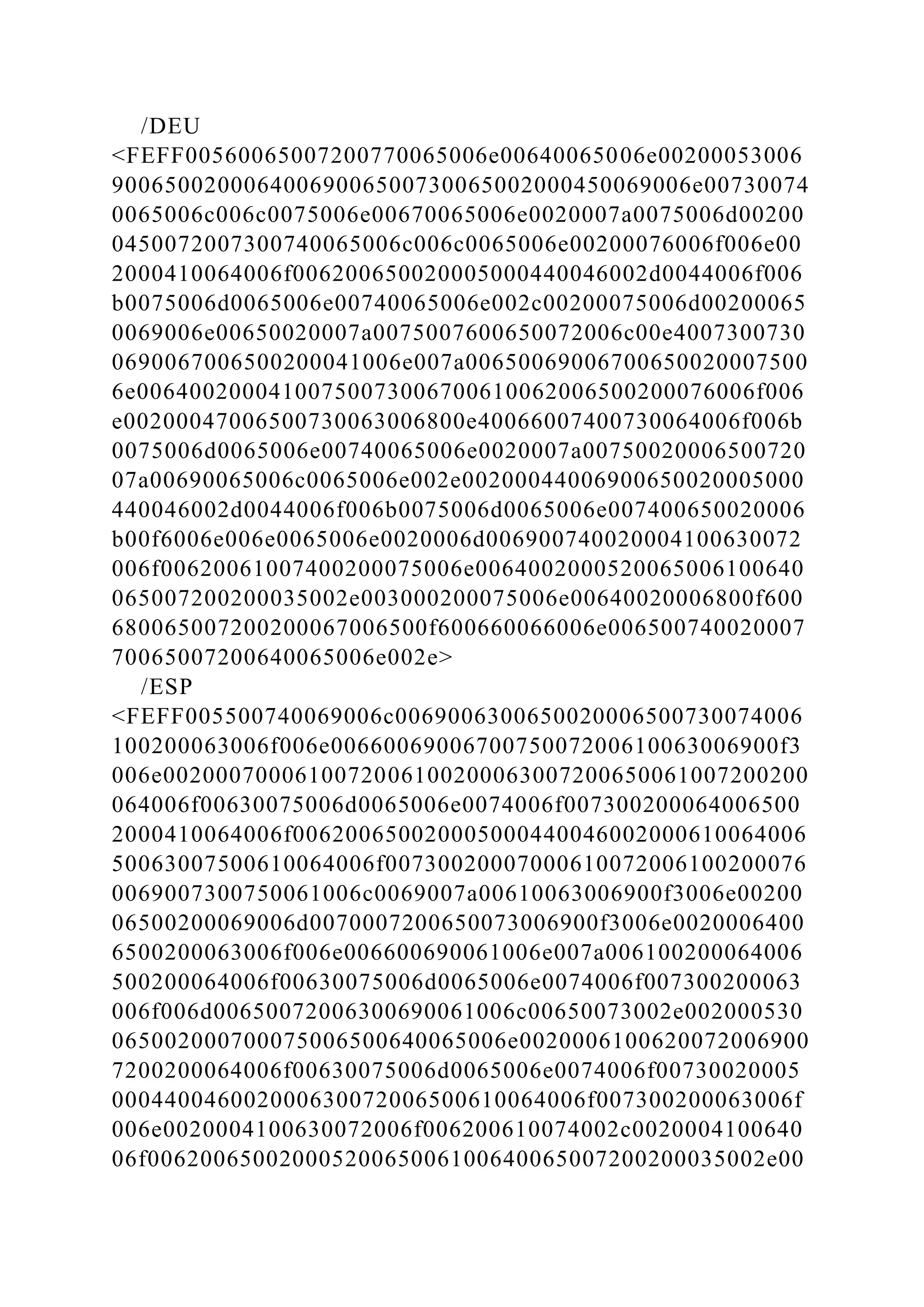/DEU
<FEFF00560065007200770065006e00640065006e00200053006
90065002000640069006500730065002000450069006e00730074
0065006c006c0075006e00670065006e0020007a0075006d00200
0450072007300740065006c006c0065006e00200076006f006e00
2000410064006f006200650020005000440046002d0044006f006
b0075006d0065006e00740065006e002c00200075006d00200065
0069006e00650020007a0075007600650072006c00e4007300730
0690067006500200041006e007a00650069006700650020007500
6e00640020004100750073006700610062006500200076006f006
e00200047006500730063006800e40066007400730064006f006b
0075006d0065006e00740065006e0020007a00750020006500720
07a00690065006c0065006e002e00200044006900650020005000
440046002d0044006f006b0075006d0065006e007400650020006
b00f6006e006e0065006e0020006d006900740020004100630072
006f00620061007400200075006e0064002000520065006100640
065007200200035002e003000200075006e00640020006800f600
680065007200200067006500f600660066006e006500740020007
70065007200640065006e002e>
/ESP
<FEFF005500740069006c0069006300650020006500730074006
100200063006f006e0066006900670075007200610063006900f3
006e0020007000610072006100200063007200650061007200200
064006f00630075006d0065006e0074006f007300200064006500
2000410064006f006200650020005000440046002000610064006
50063007500610064006f00730020007000610072006100200076
0069007300750061006c0069007a00610063006900f3006e00200
06500200069006d0070007200650073006900f3006e0020006400
6500200063006f006e006600690061006e007a006100200064006
500200064006f00630075006d0065006e0074006f007300200063
006f006d00650072006300690061006c00650073002e002000530
065002000700075006500640065006e0020006100620072006900
7200200064006f00630075006d0065006e0074006f00730020005
000440046002000630072006500610064006f007300200063006f
006e0020004100630072006f006200610074002c0020004100640
06f00620065002000520065006100640065007200200035002e00
 