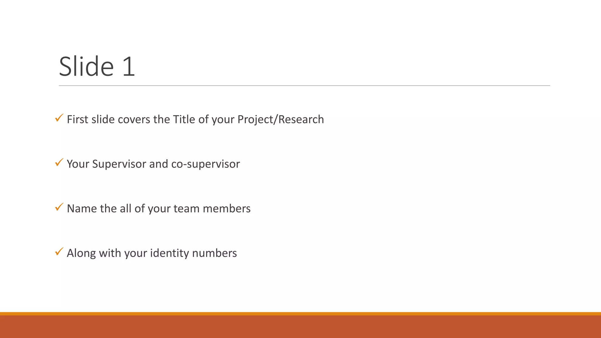 Steps for making presentation of final year project | PPTX