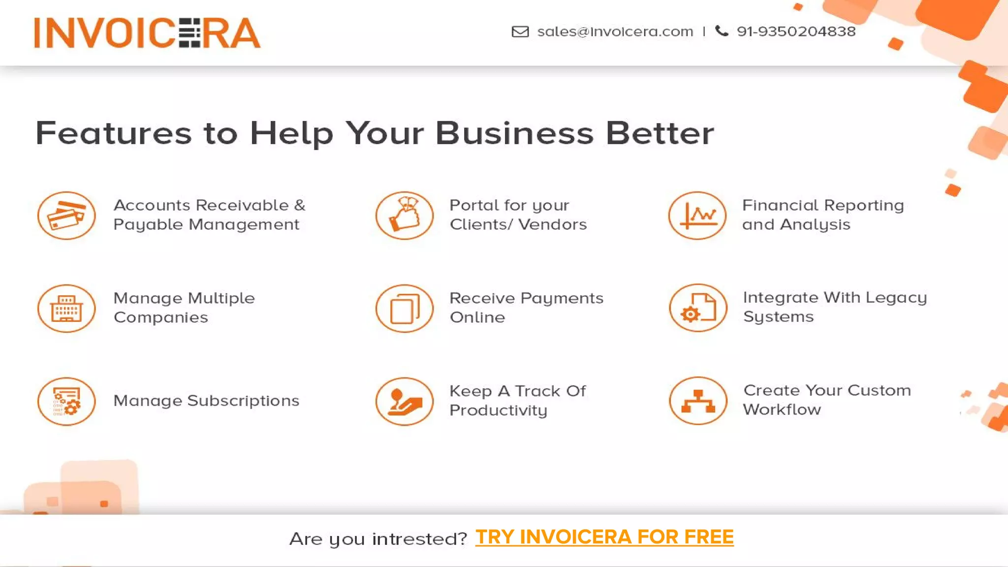 TRY INVOICERA FOR FREE
 