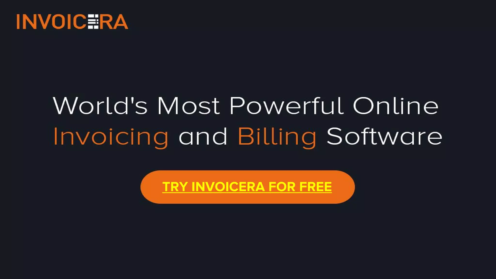 TRY INVOICERA FOR FREE
 
