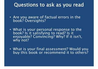 Steps For Writing A Good Book Review | PDF