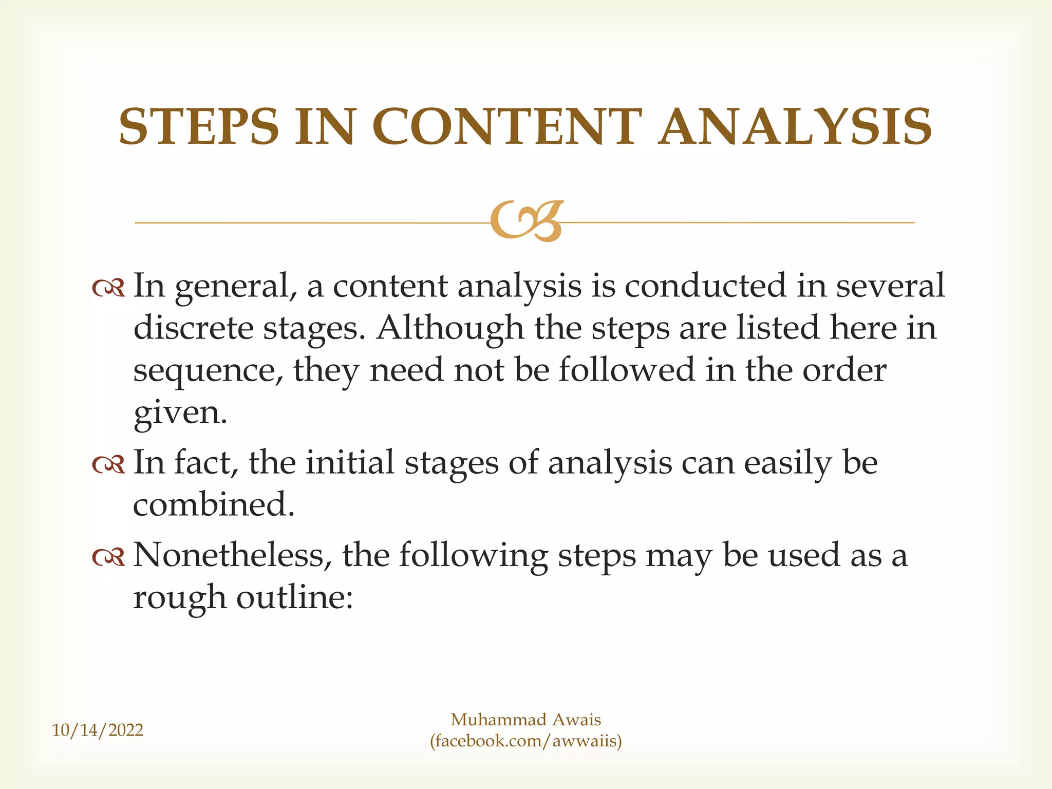 Steps in Content Analysis and How to Conduct Them - Mass Media Research ...