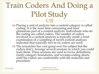 Steps in Content Analysis and How to Conduct Them - Mass Media Research ...